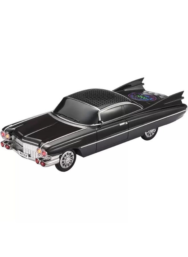 Vintage Cadillac Car Model Bluetooth Speaker, WS-730 Retro Rocket Car Wireless Speaker with Alarm Clock, Heavy Bass Audio Support FM Radio TF Card USB Playback - Image 1