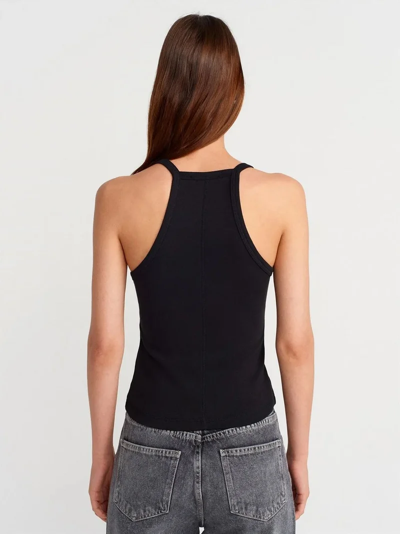 ديلفين Dilvin Slim Fit Ribbed Knit Cami Blouse