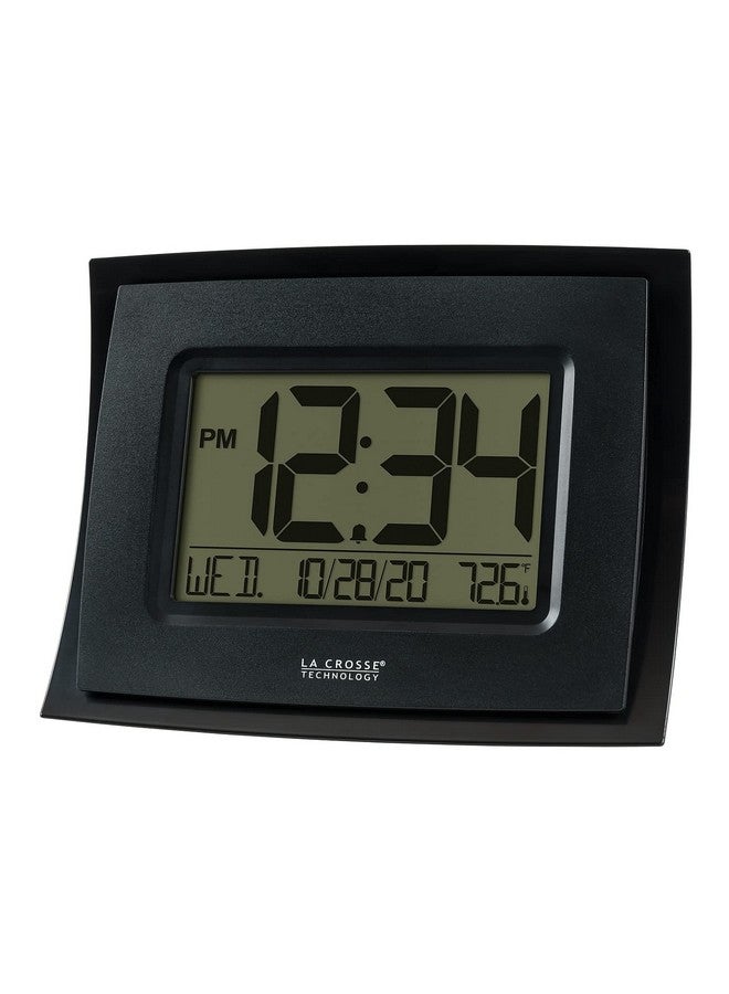 La Crosse Technology ساعة رقمية سوداء من لا كروس تكنولوجي WT-8002U-B-INT مع درجة حرارة داخلية - Image 5