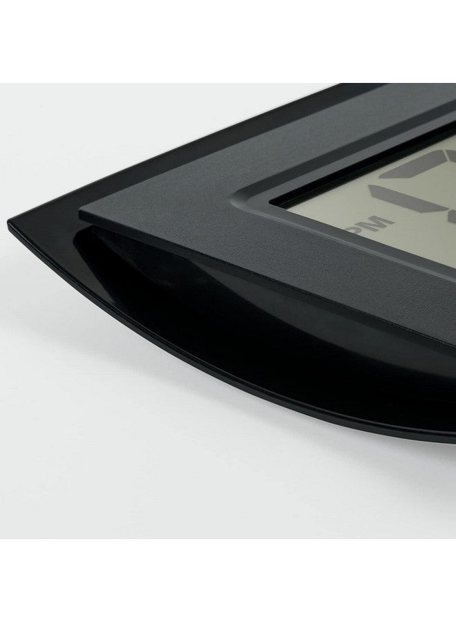 La Crosse Technology ساعة رقمية سوداء من لا كروس تكنولوجي WT-8002U-B-INT مع درجة حرارة داخلية - Image 3