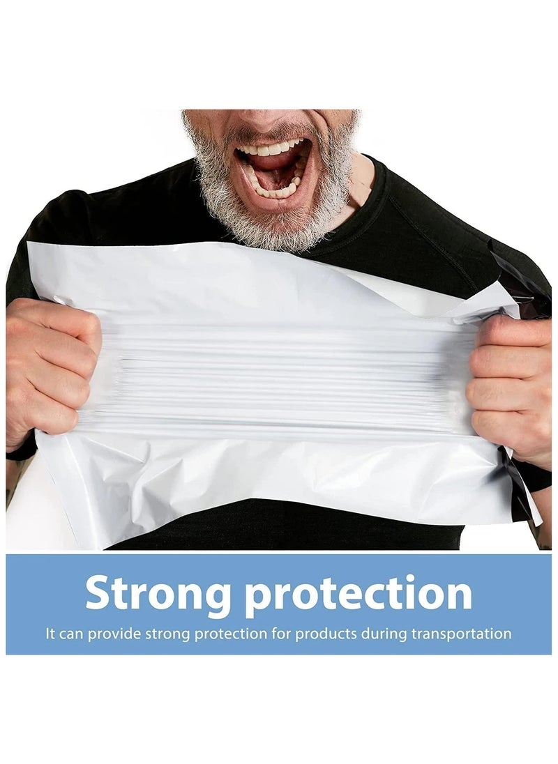 MARKQ White Poly Mailers Bag, 40 x 55 cm Adhesive Self-seal Shipping Bags, 100 Pack Envelopes for Packaging Delivery Posting Parcel Postals Clothes  - Image 5