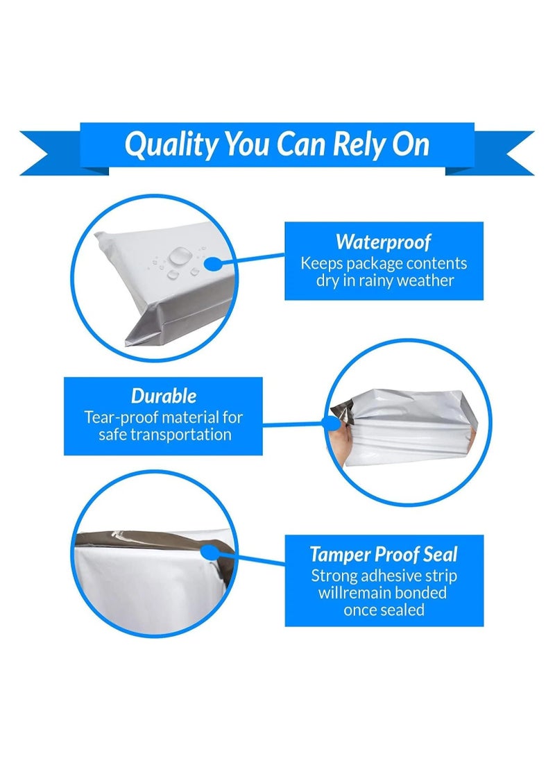 MARKQ White Poly Mailers Bag, 40 x 55 cm Adhesive Self-seal Shipping Bags, 100 Pack Envelopes for Packaging Delivery Posting Parcel Postals Clothes  - Image 4