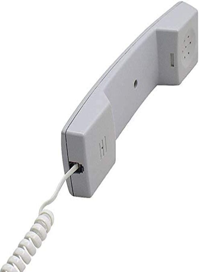 DKURVE Telephone Handset Phone Extension Cord Curly Coil Line Cable Wire  WHITE Pack Of 2 - Image 3