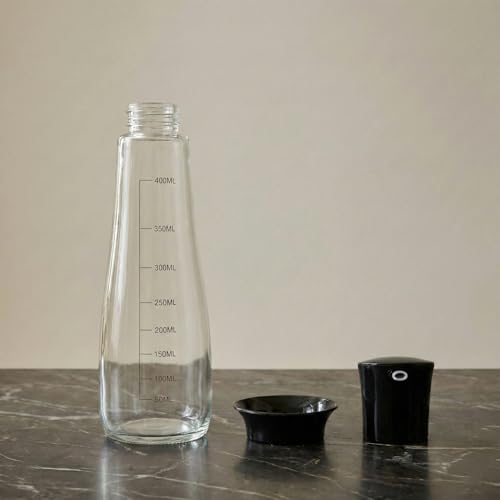 MUAC 400ml Glass Oil and Vinegar Dispenser Bottle for Pouring Olive Oil, Vinegar, Soya Sauce - Image 3