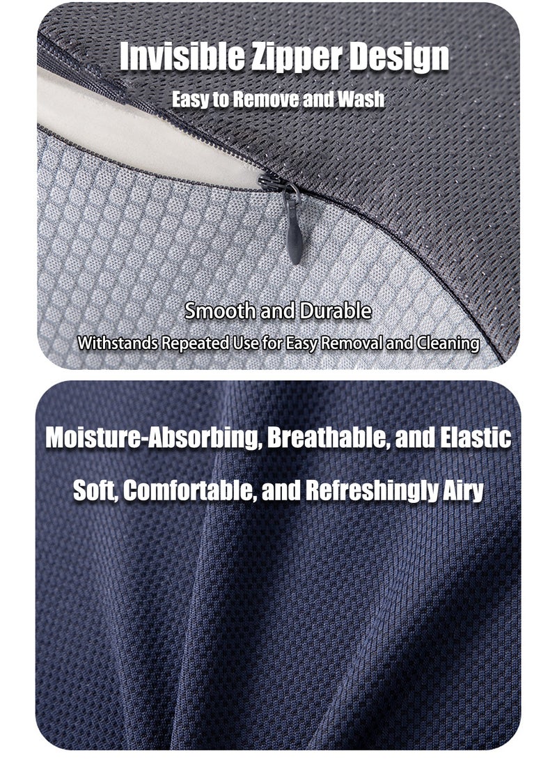 Seat Cushions,Chair Pads,Butterfly-Shaped Bionic Seat Cushion, Leg & Hip Support Pillow, Tailbone Pressure Relief Cushion, Memory Foam Sitting Pad for Office Chair, Gaing Chair, Wheelchair & Car Seat, Ergonomic Wrap-Around Design for Coccyx Comfort, Relaxed Back Position, Washable Cover - Image 4