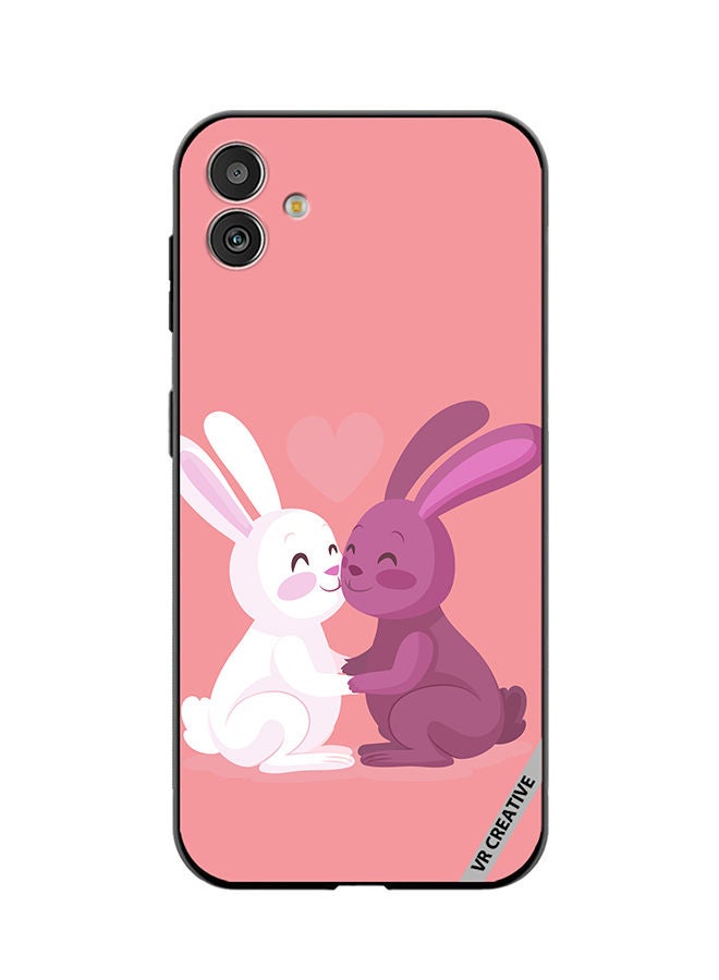 VR CREATIVE Protective Case Cover For Samsung Galaxy M13 5G Love Rabbits Design Multicolour - Image 1