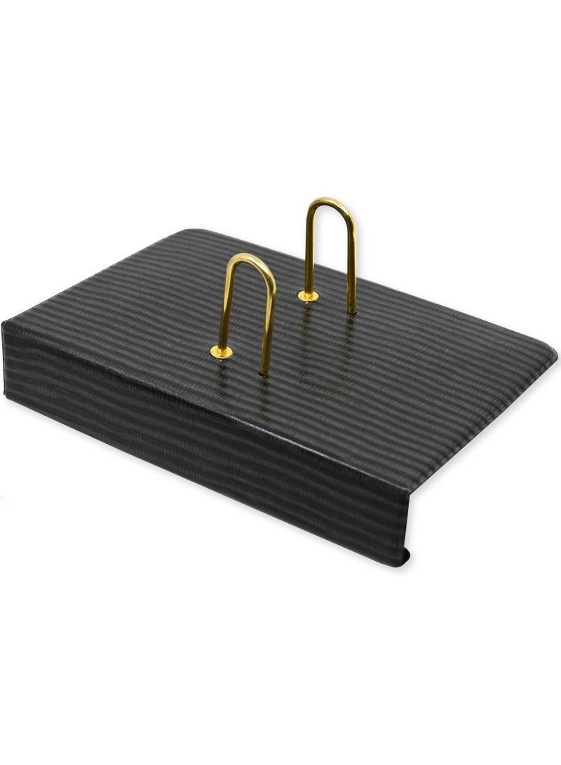 FIS 2 Pieces Desk Calender Stand, Colour Lizard Black - UADC081BK - Image 2