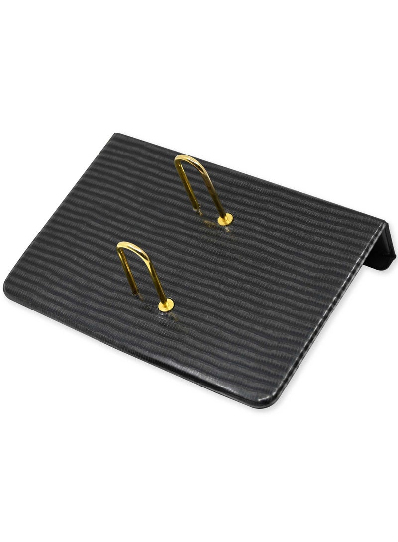 FIS 2 Pieces Desk Calender Stand, Colour Lizard Black - UADC081BK - Image 3
