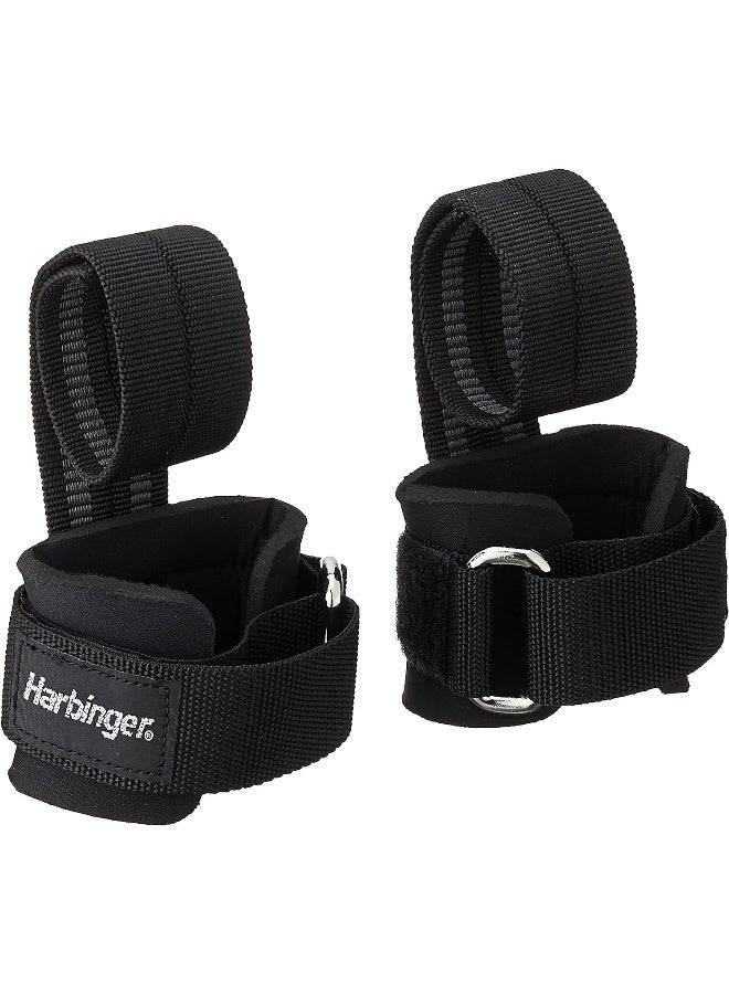 Harbinger Big Grip No-Slip Nylon Lifting Straps with DuraGrip (Pair) - Image 1