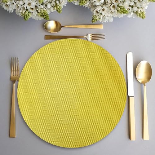 ElastPro (45 cm X 1.5 m) Yellow EVA Food Grade Washable Anti Slip Mat/Sheet for Fridge, Shelf Liner, Table, Kitchen Drawer mat (Diamond Texture, Yellow) - Image 3