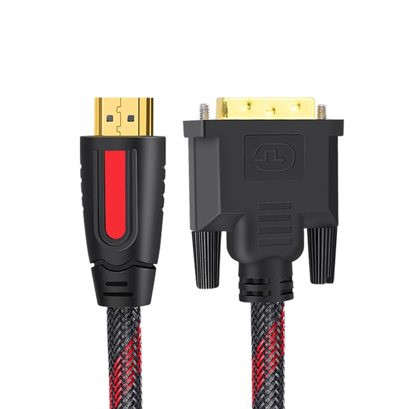 Nylon Shielded 4K HDTV to DVI Cable 4 92ft Bidirectional Transmission for Home Theater - Image 1