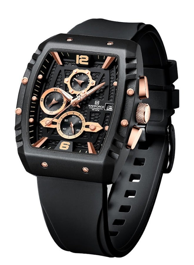 NAVIFORCE Men's Water Resistant Analog Luxury Sports Watch NF8025 - Image 2