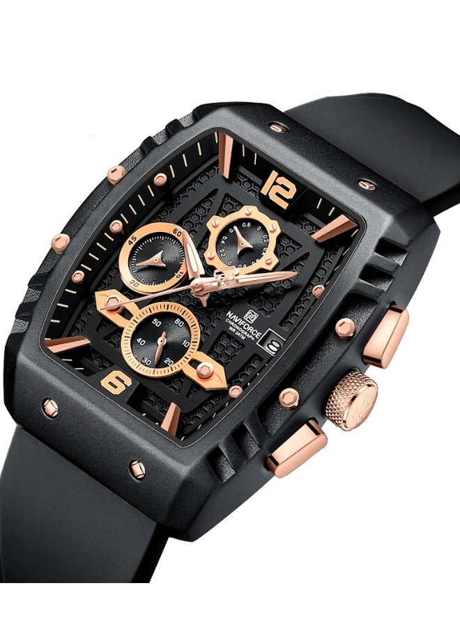 NAVIFORCE Men's Water Resistant Analog Luxury Sports Watch NF8025 - Image 3
