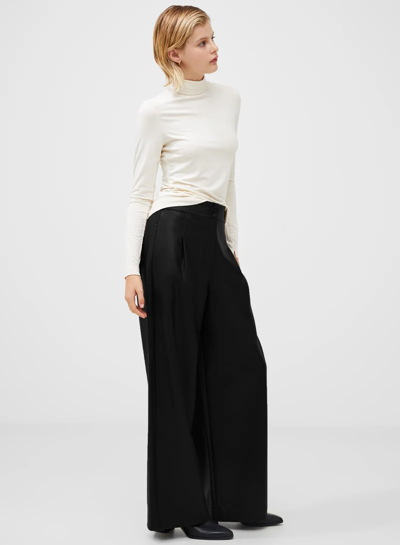 French Connection Venitia Jersey Split Cuff Top