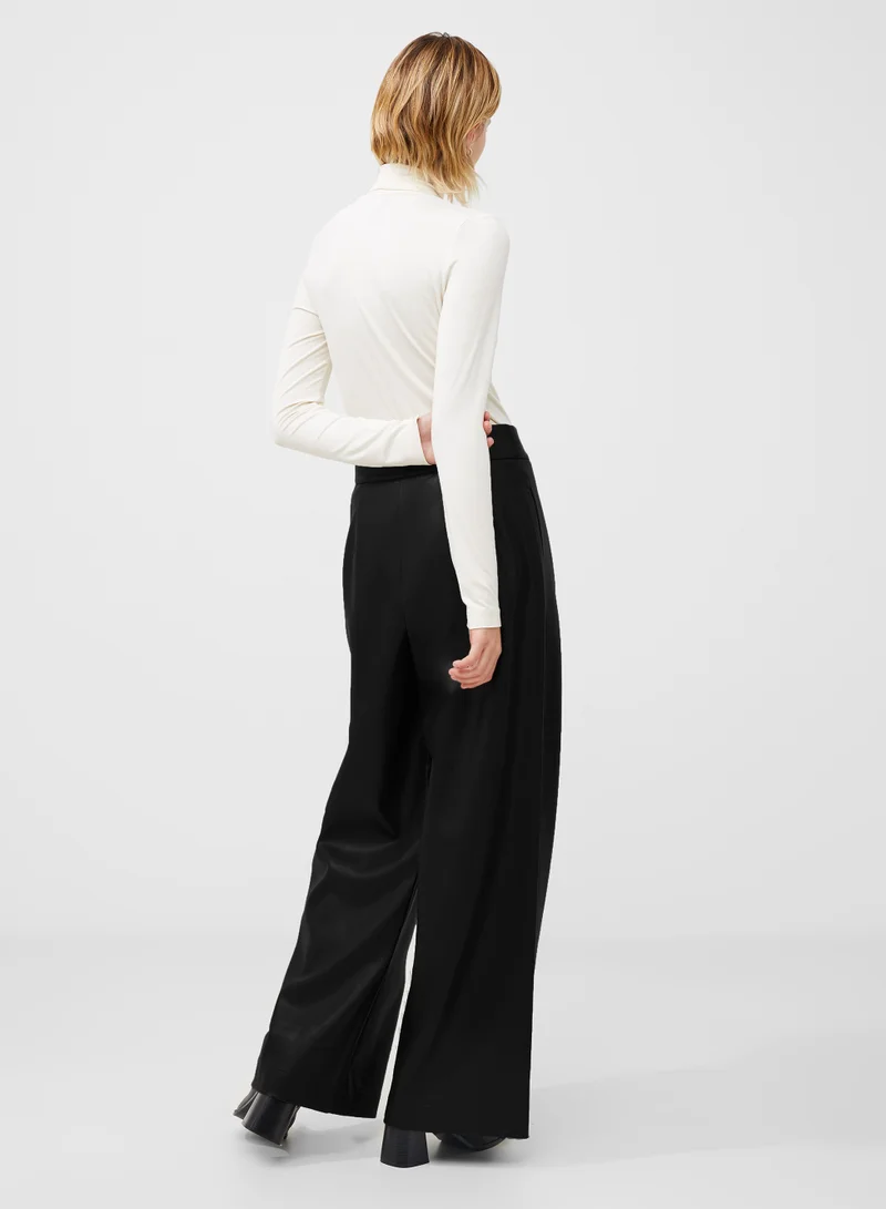 French Connection Venitia Jersey Split Cuff Top