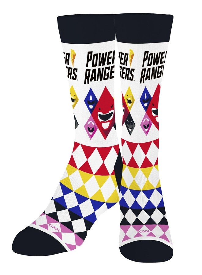 Odd Sox جوارب رائعة، جوارب رجالية برسومات مرحة، فريق باور رينجرز، مقاس كبير للبالغين - Image 2
