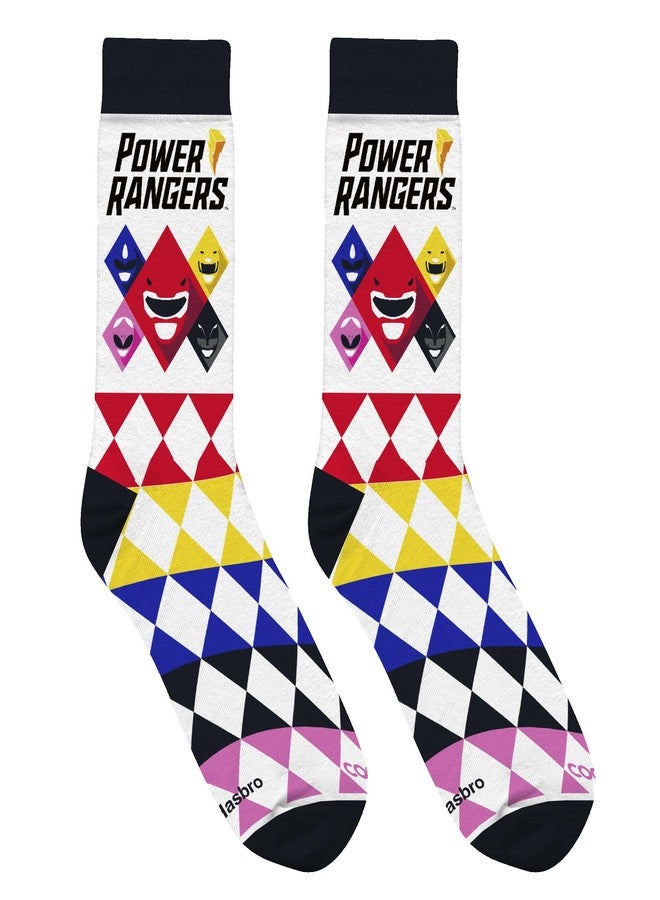 Odd Sox جوارب رائعة، جوارب رجالية برسومات مرحة، فريق باور رينجرز، مقاس كبير للبالغين - Image 3