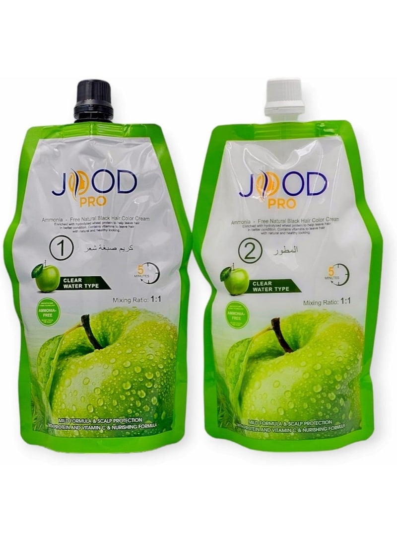 جود برو كريم تلوين الشعر الطبيعي بنكهة التفاح الأسود والأمونيا - Image 2