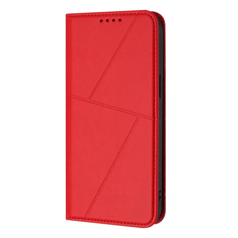 erorex For Itel A90 Strong Magnetic Frosted Flip Leather Phone Case(Red) - Image 2