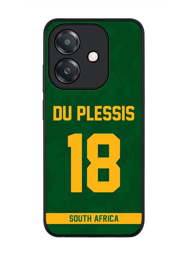 Stylizedd For Oppo A5i Case,Slim fit Camera Protection, Shockproof Thin Phone cover  - South Africa Faf du Plessis, Jersey No 18