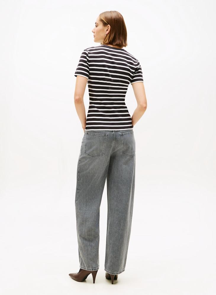 TOMMY HILFIGER Striped Crew Neck T-Shirt - Image 2