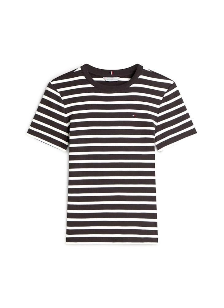 TOMMY HILFIGER Striped Crew Neck T-Shirt - Image 5
