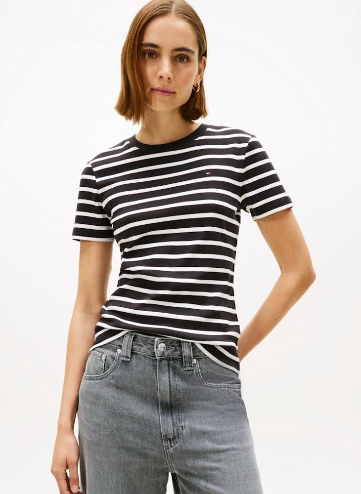 Striped Crew Neck T-Shirt