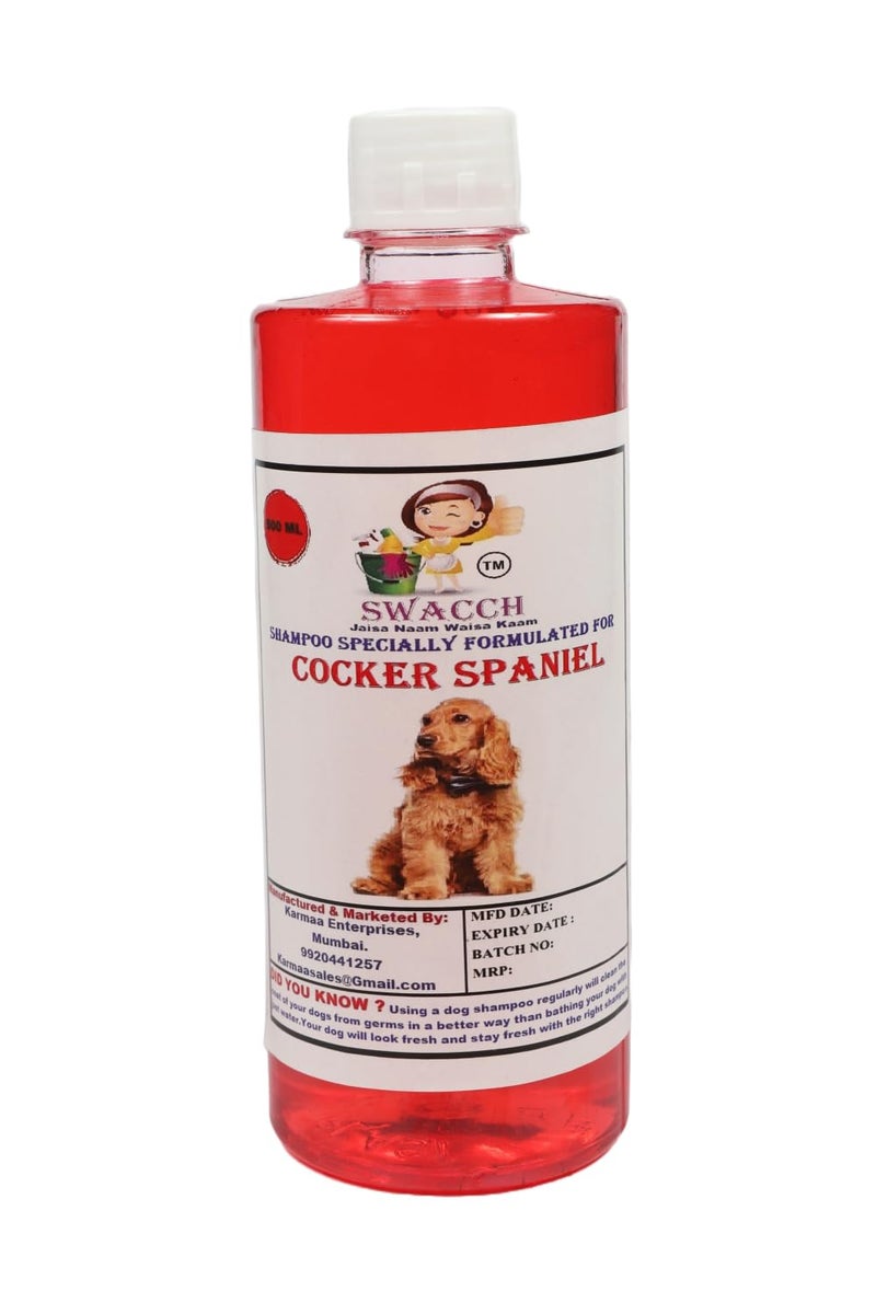 swacch Shampoo | Puppy Safe Shampoo | PH Balanced | Ditch to Itch for Cocker Spaniel Dog Shampoo 500ml (Strawberry) + Spike Ball Chew Toy Combo Pack - Image 2