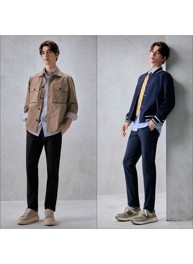 G2000 Men's Autumn Winter Cotton Stretch Skin-friendly Versatile Tapered Casual Pants Indigo 36 - Image 5
