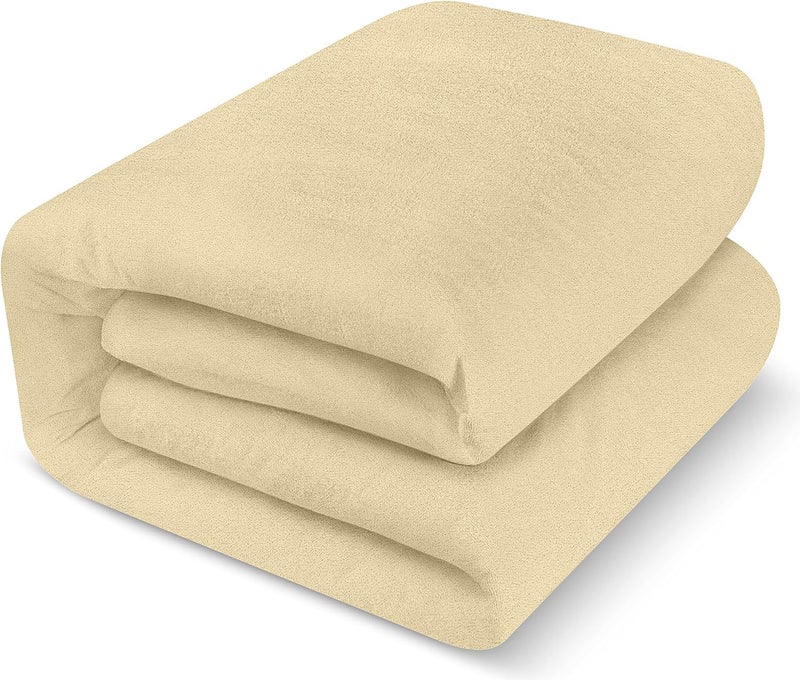 Edenwald Waterproof Mattress Protector Single Size 72x36x8 Depth Beige Zipper Encasement Mattress Protector Edenwald Waterproof Mattress Protector with Zip Chain