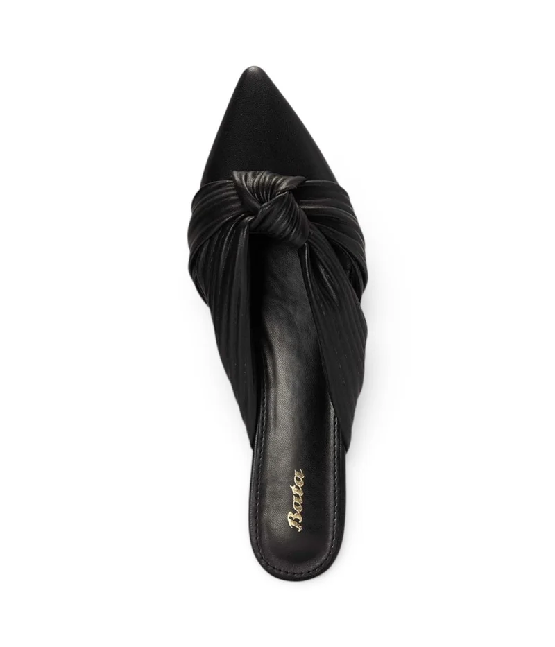 Bata Twisted Strap Slide Sandals