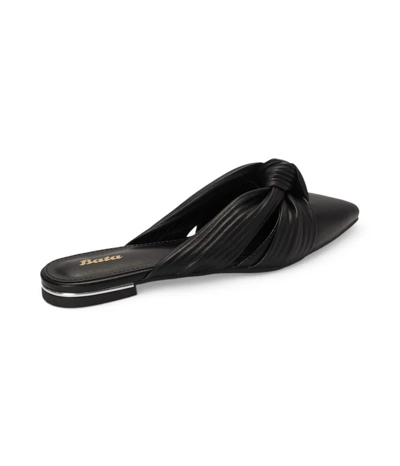 Bata Twisted Strap Slide Sandals