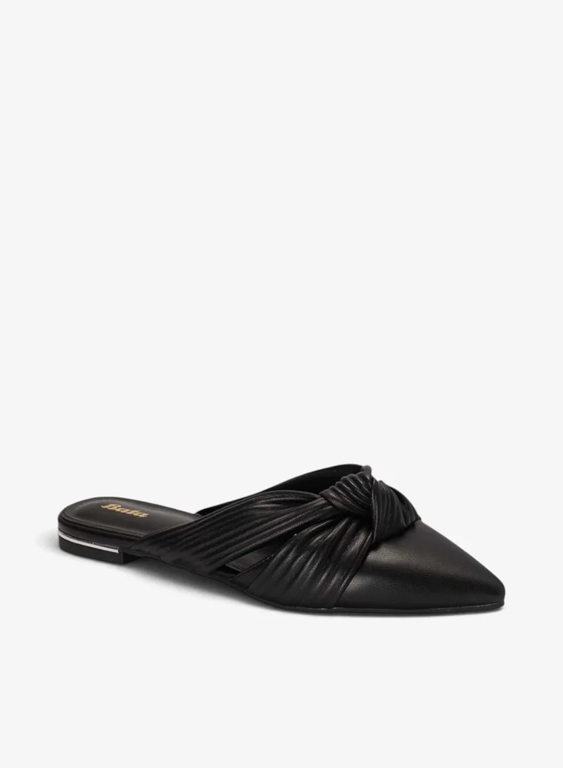 Bata Twisted Strap Slide Sandals