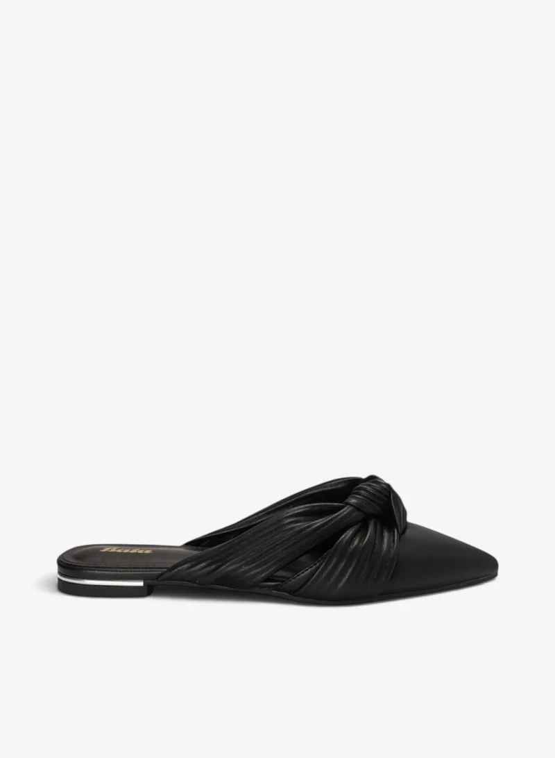 Bata Twisted Strap Slide Sandals