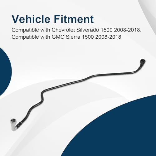 RALZAOTO 904-018 Rear Fuel Line Compatible with Chevrolet Silverado 1500 GMC Sierra 1500 2008-2018 Fuel Line Gas Rear - Image 3