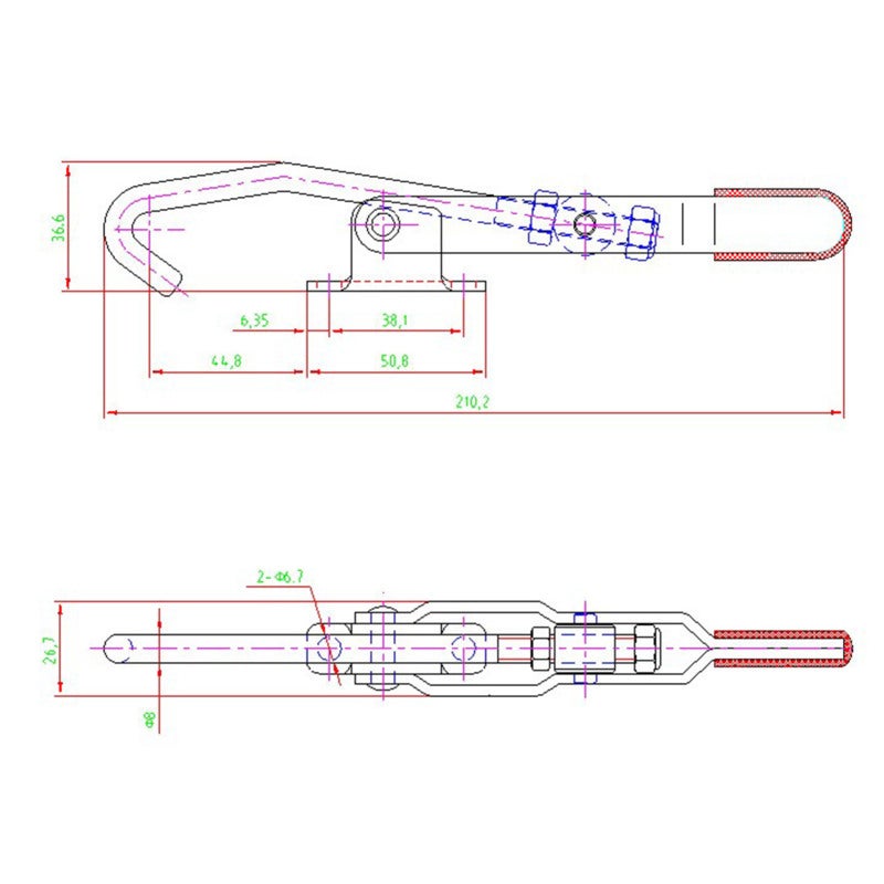 Sturdy Clamp: Stainless Steel, Superior Clamping Force - Ergonomic Handle Design, Rust Resistant, Compact Portable Clamp for Versatile Applications - Image 4