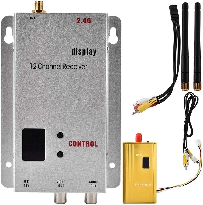 woobles Wireless Audio Video Transceiver 1.2G 1.5W CCTV Monitoring Transmitter & Receiver Kit - Image 1