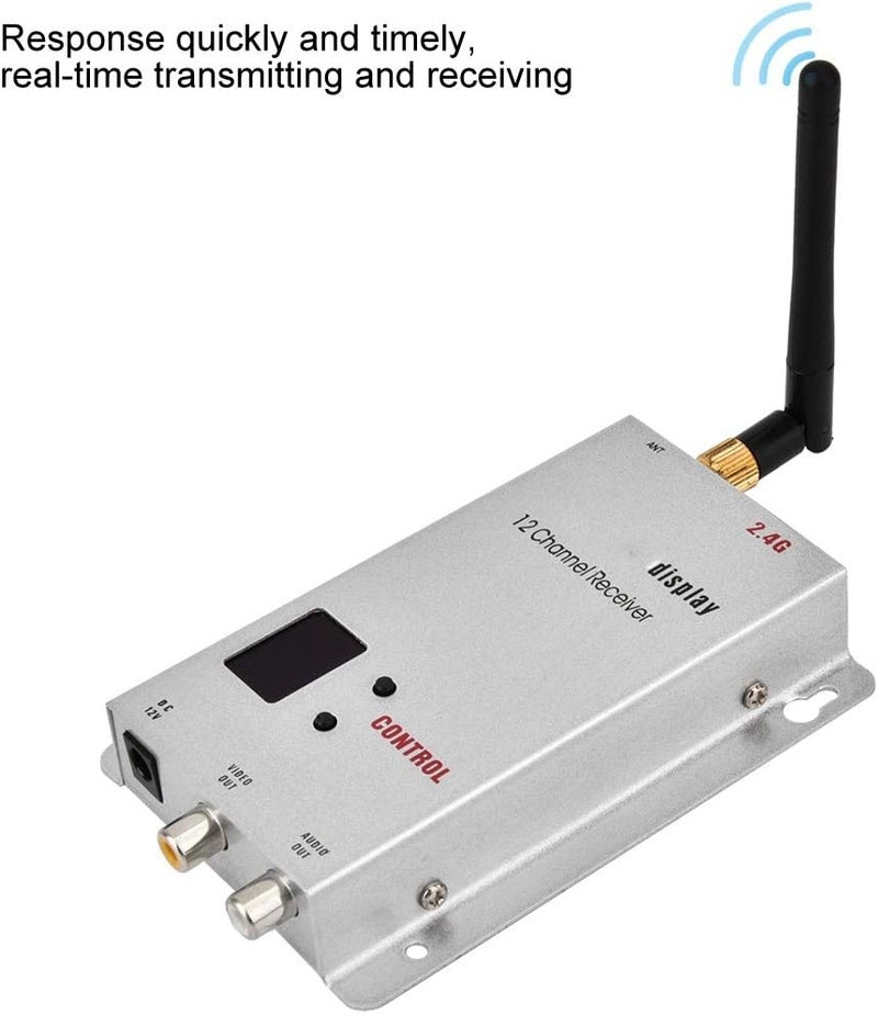 woobles Wireless Audio Video Transceiver 1.2G 1.5W CCTV Monitoring Transmitter & Receiver Kit - Image 5
