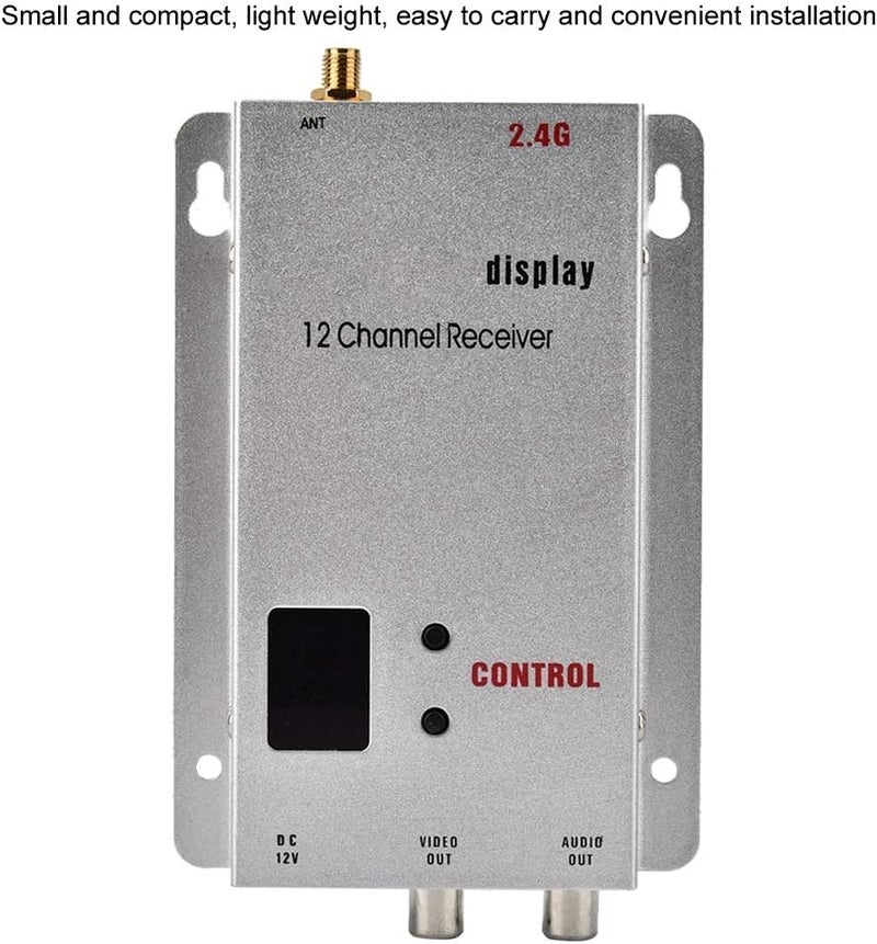 woobles Wireless Audio Video Transceiver 1.2G 1.5W CCTV Monitoring Transmitter & Receiver Kit - Image 4