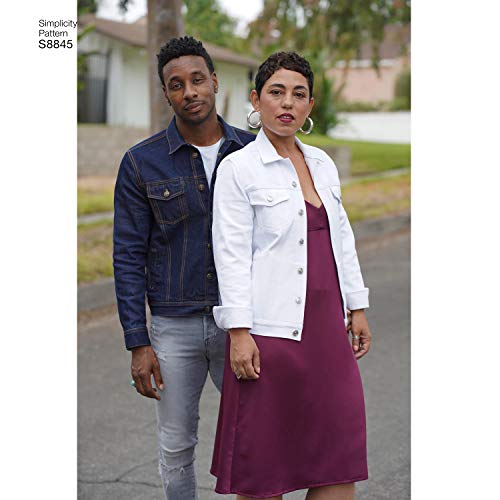 Simplicity Pattern S8845 Unisex Jean Jacket Sewing Pattern Kit by Mimi G Style, Code 8845, Sizes XS-XL - Image 2
