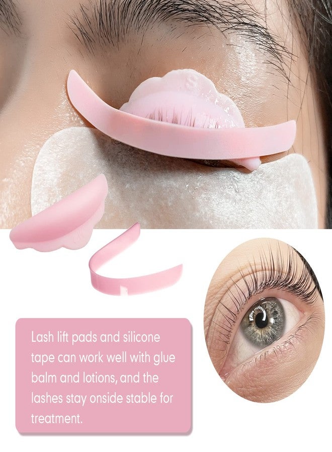 PERMANIA Lash Lift Rods, Great Smell Lash Glue Balm for Eyelash Perm Silicone Curler Pads Reusable Lash Perm Covers Makeup Beauty Tools 17PCS(Pink) - Image 3