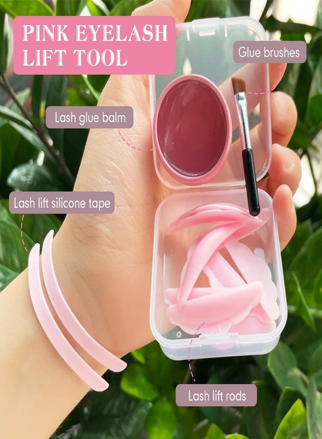 PERMANIA Lash Lift Rods, Great Smell Lash Glue Balm for Eyelash Perm Silicone Curler Pads Reusable Lash Perm Covers Makeup Beauty Tools 17PCS(Pink) - Image 4