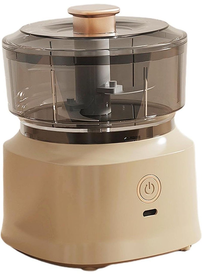 Bluejw Mini Electric Garlic Chopper Kitchen Multifunctional Meat Grinder Household Electric Mixing Cooking Machine with USB  Charging for Garlic Seasoning Nuts Vegetables Meat Ice Cubes Baby complementary food machine  - Image 1