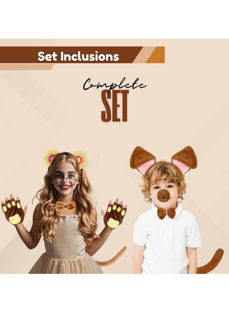 المنزل الذكي زي الأسد الذكي للأطفال مكون من 4 قطع مع ملحقات لحفلات التنكر والحفلات ذات الطابع الخاص. - Image 3