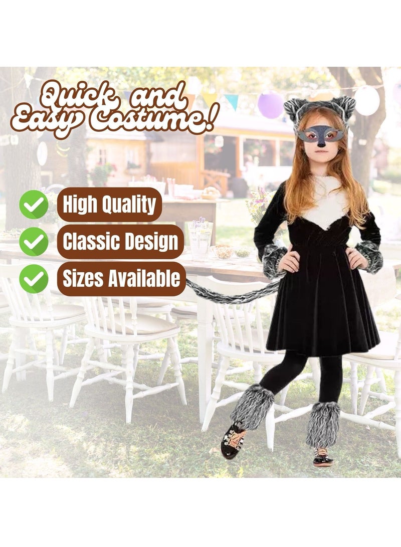 المنزل الذكي زي الأسد الذكي للأطفال مكون من 4 قطع مع ملحقات لحفلات التنكر والحفلات ذات الطابع الخاص. - Image 4