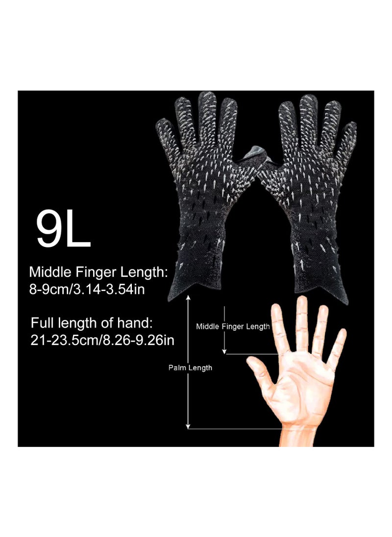 Captaintech High-Quality Goalkeeper Gloves for Adults & Youth, Size 9 - Strong Grip, Non-Slip, Wear-Resistant, Silicone Material, Wrist Protection, Eco-Friendly & Odorless Football Gloves.  - Image 5