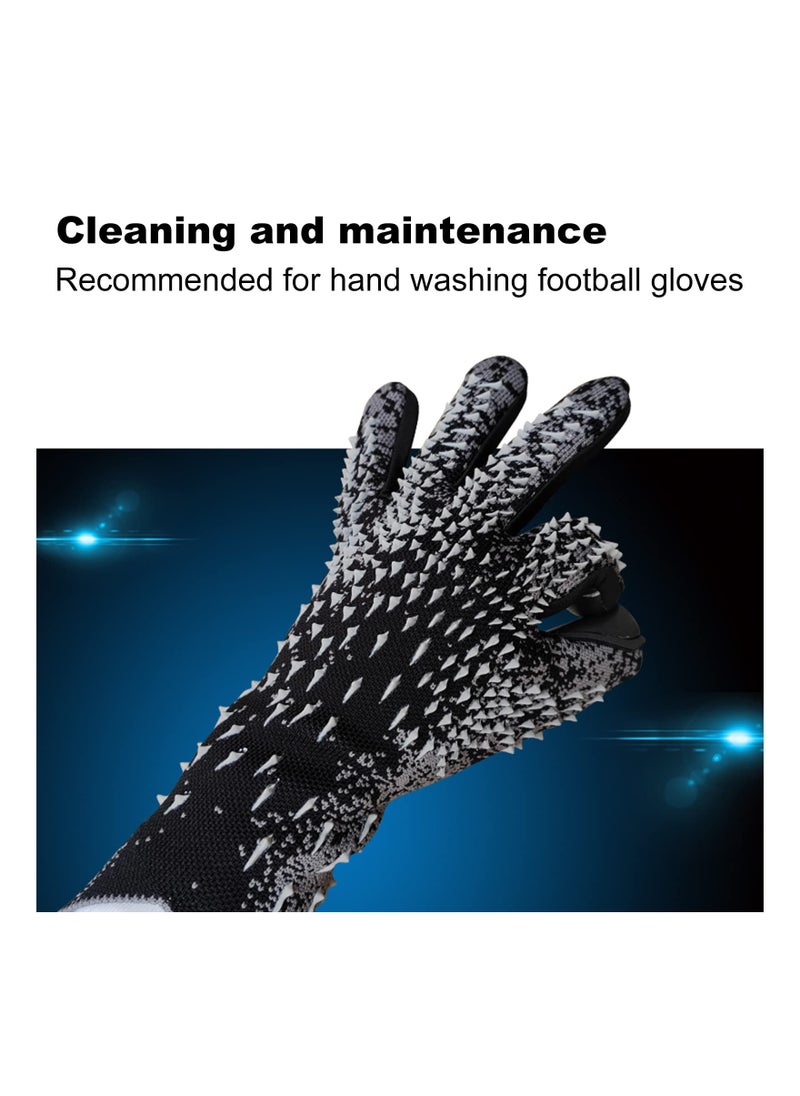 Captaintech High-Quality Goalkeeper Gloves for Adults & Youth, Size 9 - Strong Grip, Non-Slip, Wear-Resistant, Silicone Material, Wrist Protection, Eco-Friendly & Odorless Football Gloves.  - Image 4