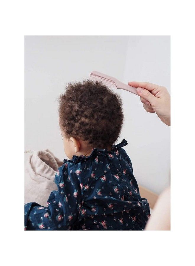 BEABA Comb + Hairbrush Set For Babies And Children Integrated Comb Storage System On The Back Of The Brush Pink (920367) - Image 5