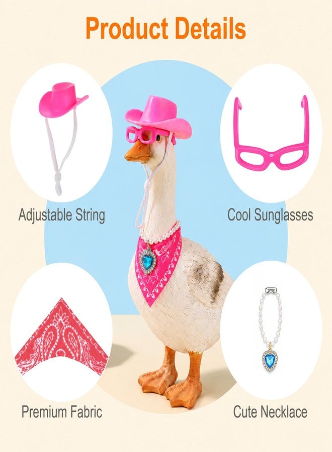 Xosjska 30pcs Mini Desk Goose Outfits 7 Inches Small Desk Goose Clothes - Image 3