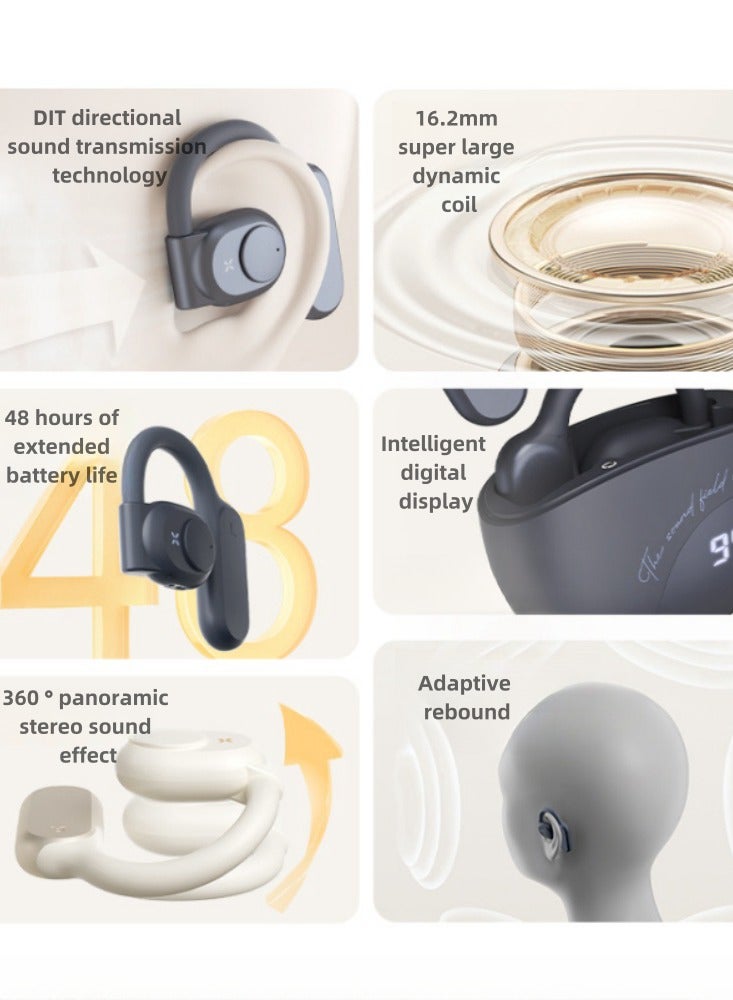 Bluetooth Earphones With Wireless Hanging Ear And Air Bone Conduction, Open And Non In Ear, Specifically Designed For Sports And Running - Image 4